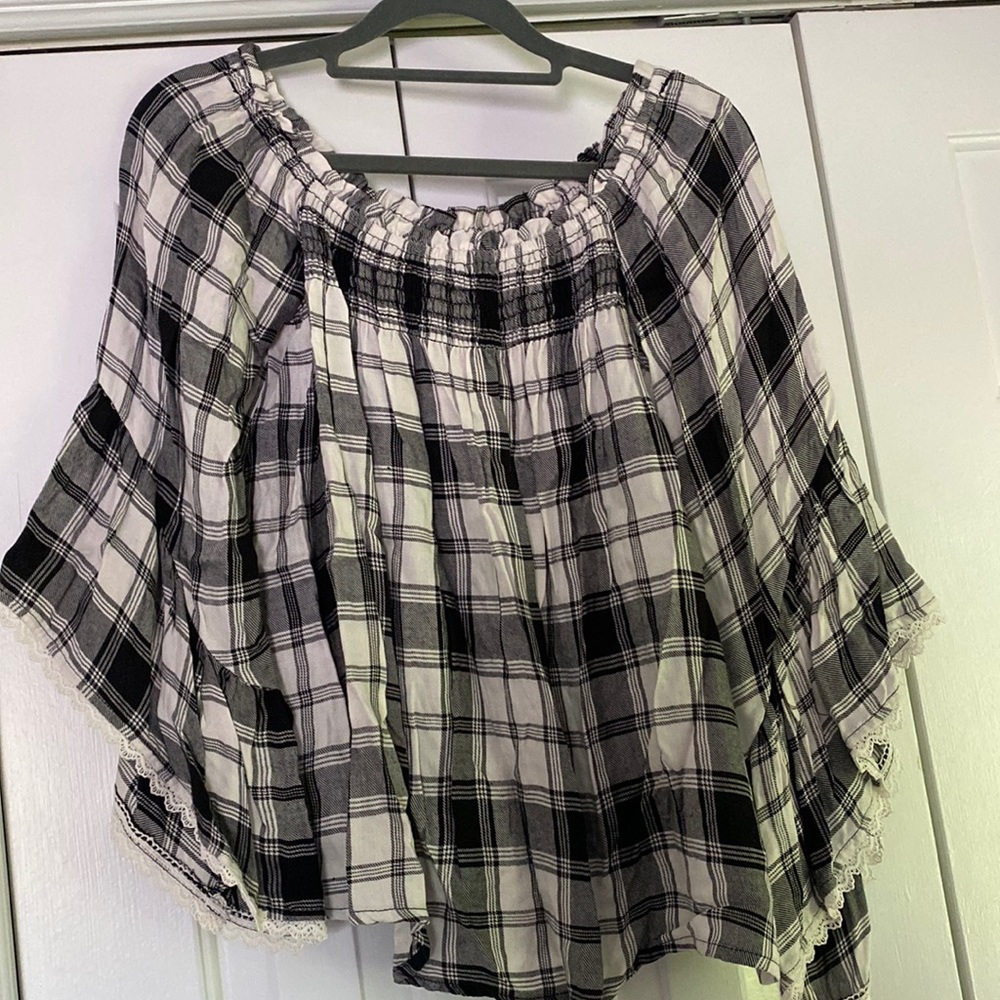 Off the shoulder flowy top